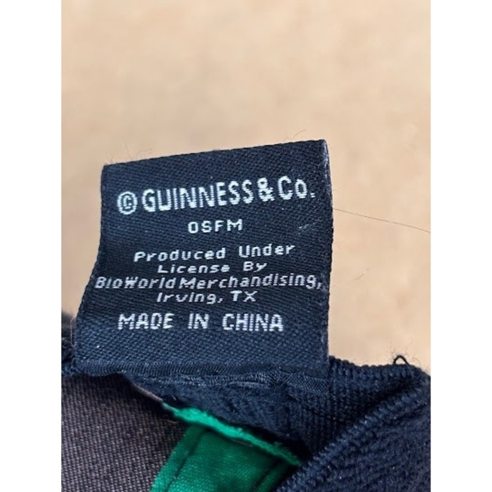 Guinness Brown Shamrock Logo Tek-Flex Stretch Fit Baseball Cap Hat OSFM BioWorld - Picture 7 of 11